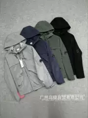 Cross-border foreign trade spring and autumn CP nylon metallic reflective lenses men's and women's functional windbreaker jacket outdoor coat