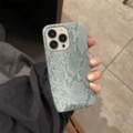 [Blue] crystal snakeskin pattern