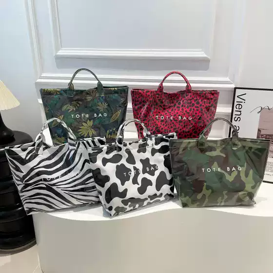 Spice Girls Large Capacity PVC Fashion Simple Niche Leopard Tote Bag 2025 New Cross-border All-match Autumn and Winter Collocation