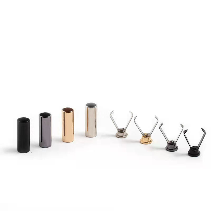 Spot metal bell buckle alloy with lid straight barrel buckle cap rope non-slip buckle clothing rope head stop clip buckle