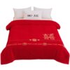 Red Wedding Blanket with 