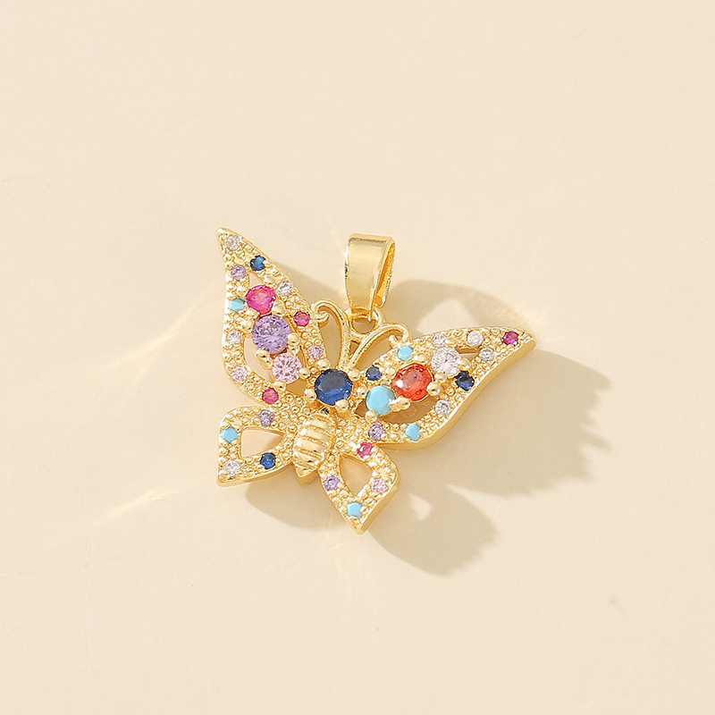 Cross-border Hot-selling Personalized Fashion Micro-inlaid Zircon Necklace Pendant Collection European and American Fashion Hip-hop Necklace Accessories