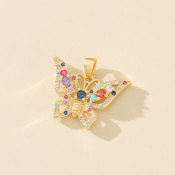 Cross-border Hot-selling Personalized Fashion Micro-inlaid Zircon Necklace Pendant Collection European and American Fashion Hip-hop Necklace Accessories