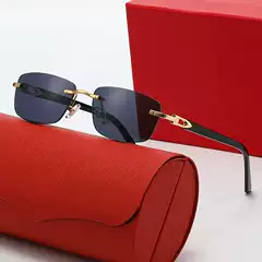 Kajia Hollow Heart-Shaped Frameless Sunglasses for Women, European and American Fashion, Light Luxury Sunglasses, Cross-Border Foreign Trade Optical Frames