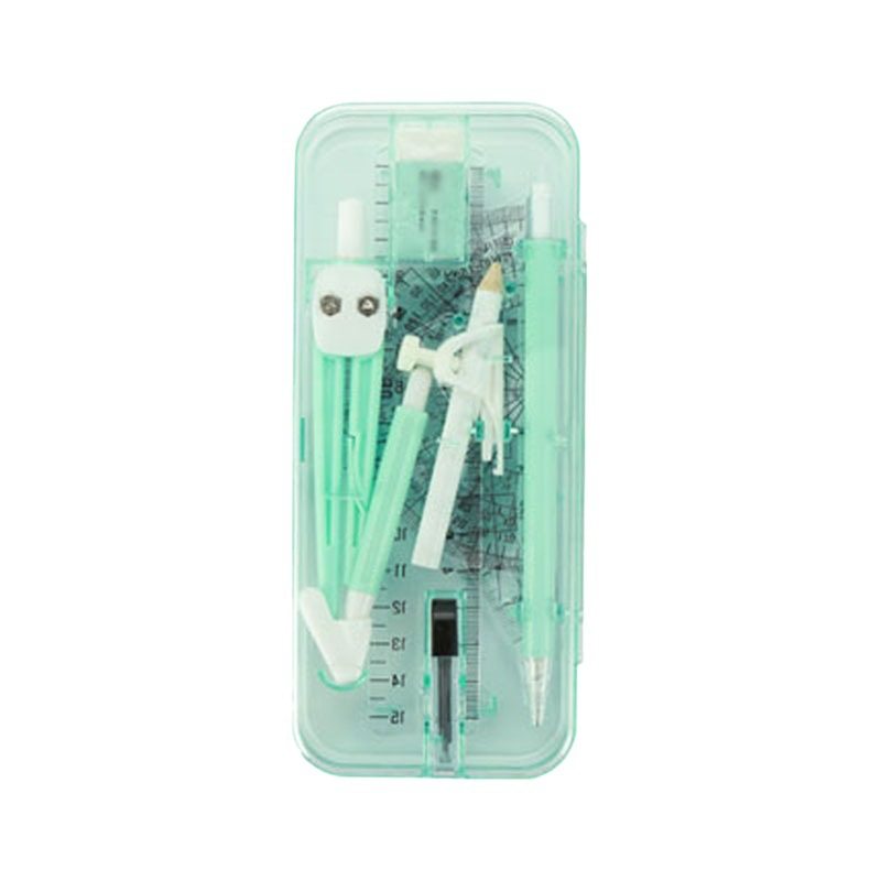 Compass Set for Sixth-Grade Elementary and Junior High School Students, Ruler Set for Exams, Drawing Set, Triangle Ruler, Triangle Board, Protractor