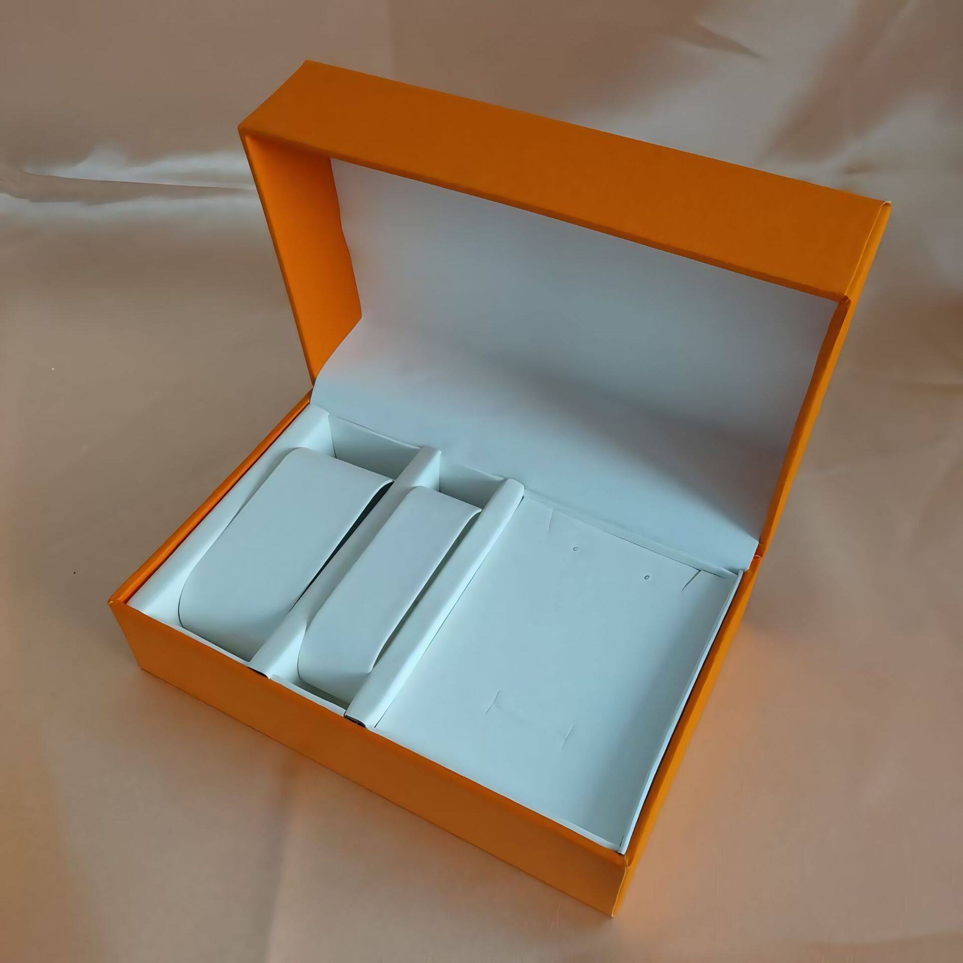 [Special for Zhejiang Watch Accessories Packaging Box] High-End Couple Heaven and Earth Cover Flip-Top Rectangular Watch Jewelry Set Box