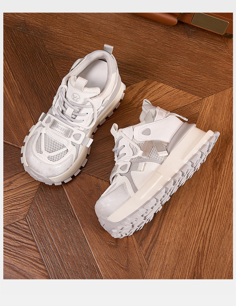 Giày sneaker nữ chạy bộ mesh thoáng khí đế dày Dexun 2026 — Lưới đơn hồng, Lưới đơn xanh, Lưới đơn xám chi tiết 20