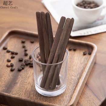 Black Walnut Coffee Stirring Stick Solid Wood Long Handle Stirring Spoon Wooden Butter Jam Spatula Dumpling Filling Spoon