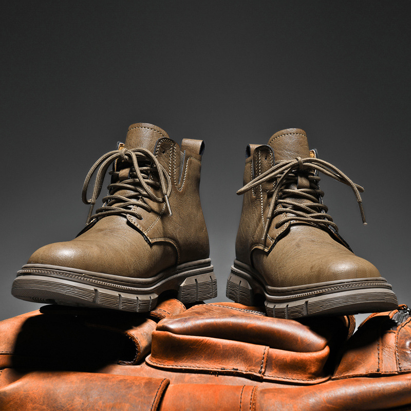 Giày Boot Cổ Thấp Nam Hàng Mùa Xuân Thu Đông