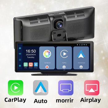 The center console 11.26 inch Carplay screen DVR cross-border HD front 4K rear 1080P night vision driving recorder