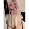 Maternity Dress Suit Outfit Guide Knitted Bottoming Warm Sweater New Year Red 2024 New Autumn and Winter