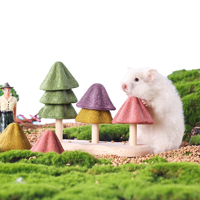 Yue Xiaomeng Hamster Snacks Stacking Tree Golden Bear Honey Bag Squirrel Special Molar Stick Nutritional Food Landscaping Supplies