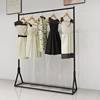 Iron Clothing Store Display Rack Floor-Standing Island Clothes Rack Men's and Women's Clothing Store Shelves Household Clothes Drying Rack Coat Rack