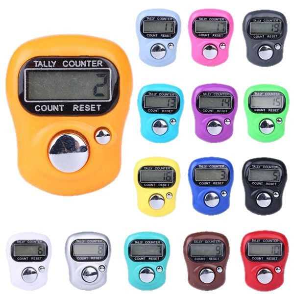 Manufacturer Wholesale 1011 Card Finger Ring Ring Mini Small Press Digital Display Digital Counter Bare Metal