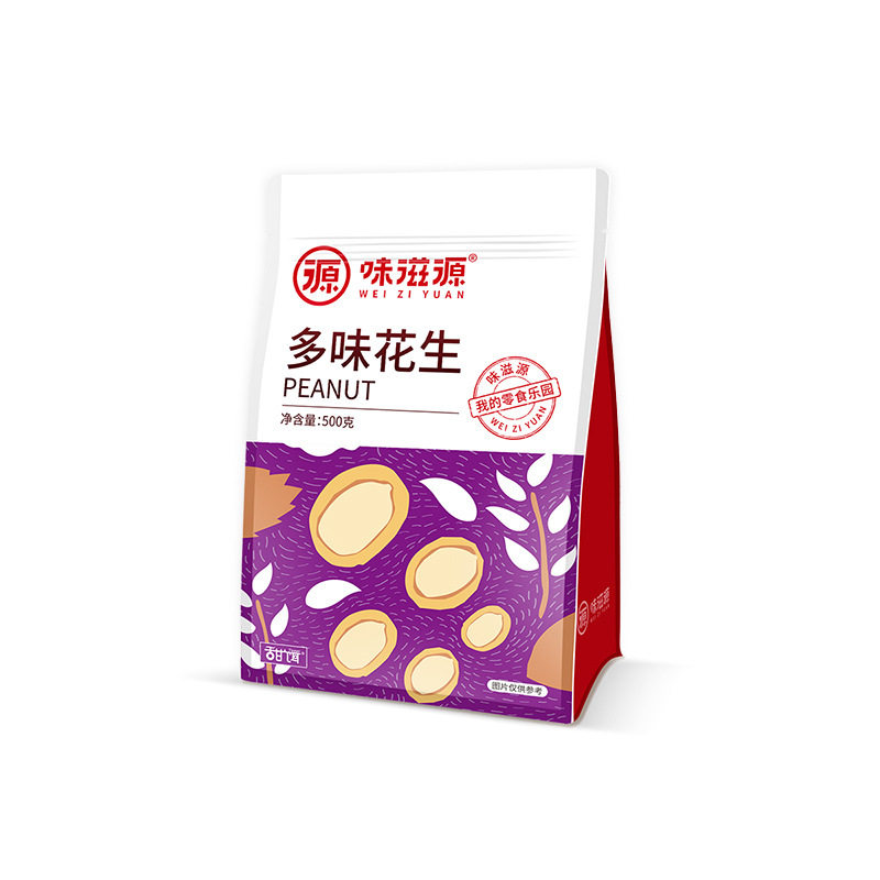 Weiziyuan Multi-Flavor Peanuts 500g Strange-Flavored Nuts, Beans and Peanuts Ready-To-Eat Snacks for Snacks and Snacks