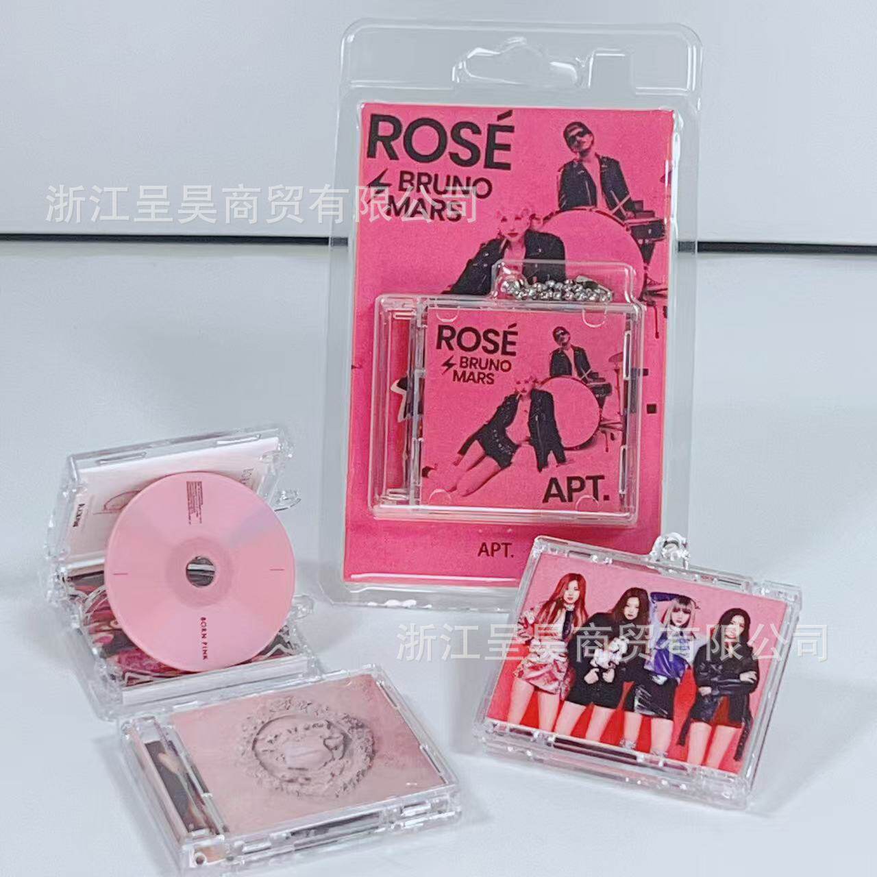 พวงกุญแจ NFC พวงกุญแจอะคริลิกขนาดมินิ สำหรับใส่ซีดี อัลบั้ม งาน DIY ของที่ระลึกคอนเสิร์ต วัสดุเสริมสำหรับแฟนคลับ ควรใช้เป็นจี้ห้อย