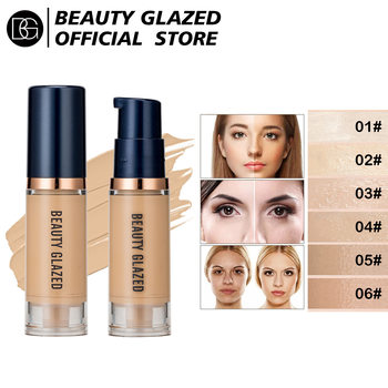 Beauty Glazed 6-Color Liquid Foundation Semi-Covering Makeup Primer Without Sticking Powder