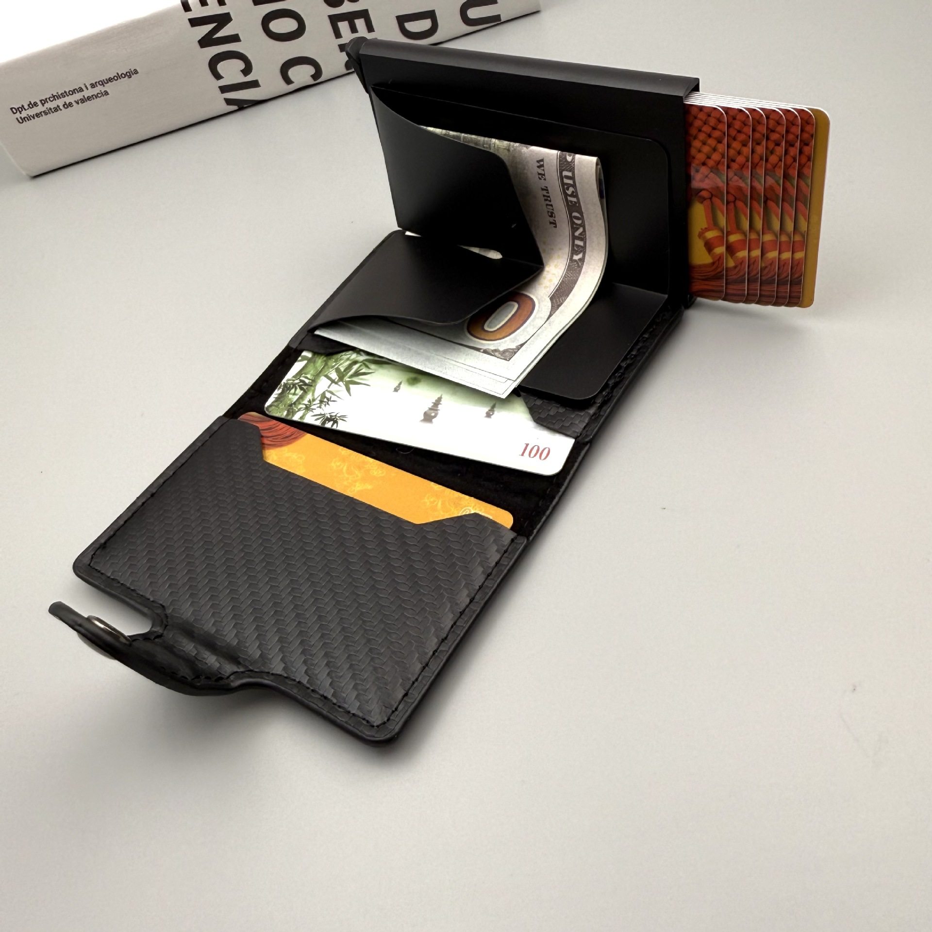 Manufacturer Wholesale Rfid Aluminum Box Shielding Anti-Theft Credit Card Aluminum Alloy Card Holder Men's Multi-Card Cross-Border Wallet