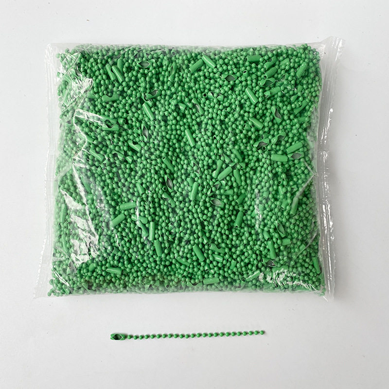珠链现货批发彩色烤漆波珠链圆珠链diy饰品配件挂链链条吊牌链子