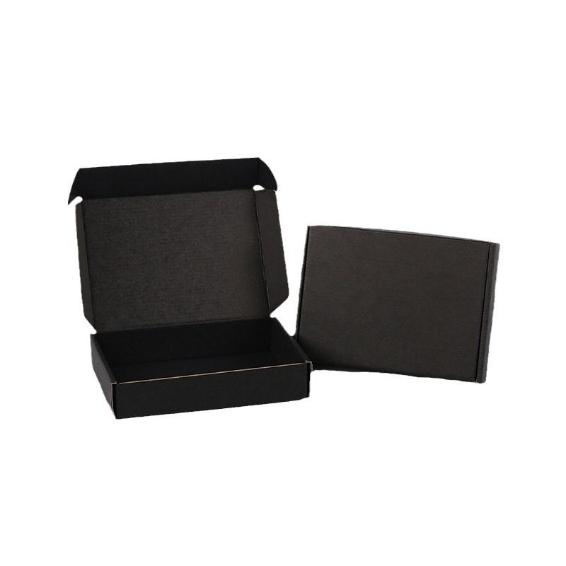 Thickened Extra-Hard Three-Layer High-Quality Black Airplane Box in Stock for Express Delivery, Jewelry Packaging Box Wholesale