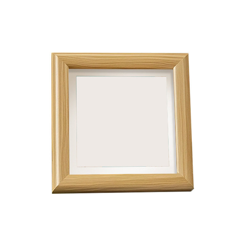 Wooden Small Photo Frame Display Stand DIY Simple Living Room Bedroom Decoration Wall-Mounted Photo Frame Three-Dimensional Hollow Picture Frame Ornament