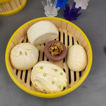 Simulated Bun, Steamed Bun, Flower Roll, Fried Dough Sticks, Dumplings, Rice Model, Siu Mai Display, Food Props, Food Teaching Aids