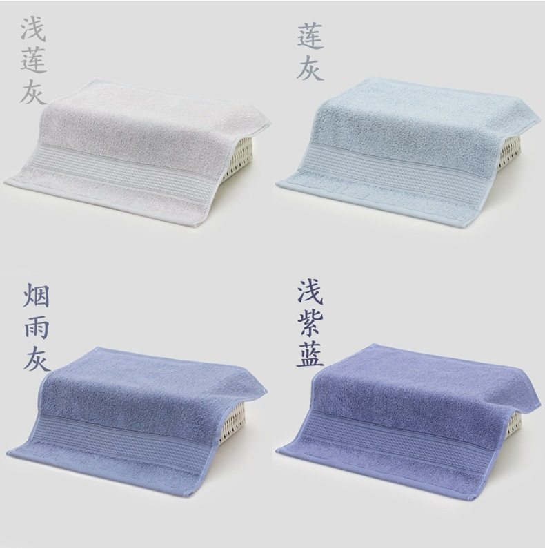 Class A non-fluorescent cotton square 34cm long-staple cotton towel 40g baby kindergarten towel handkerchief