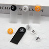 Factory wholesale clothing size buckle letter code change code label removable wash mark accessories round two-in-one button