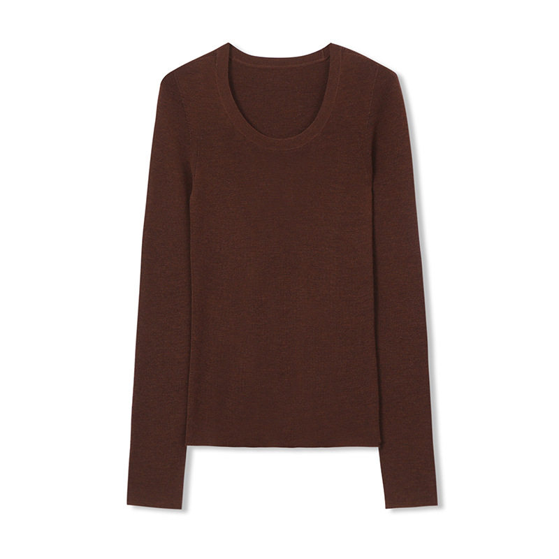 美丽诺羊毛！德国无缝扬子纱打底针织衫秋季半高领修身内搭上衣女