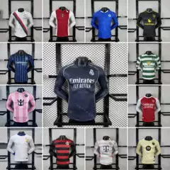 25 Long-Sleeved Football Jerseys Wholesale Barcelona Bayern Munich Manchester United Real Madrid Miami Juventus Chelsea Brazil Japan Jerseys