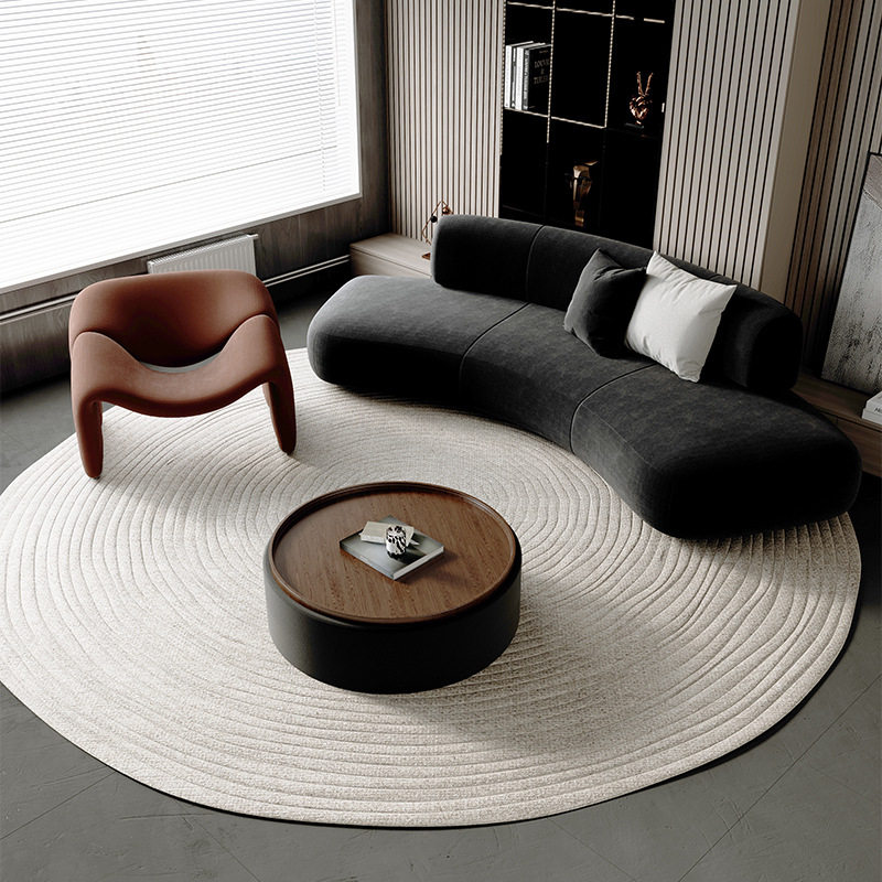厂家定制现代风弧形沙发民宿酒店洽谈沙发服装店办公室会客厅沙发