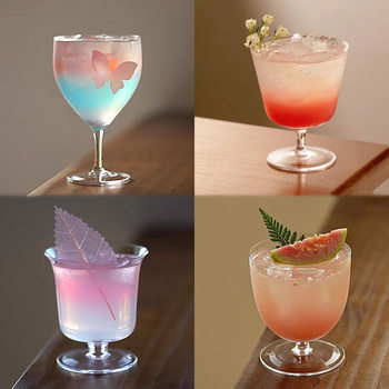 Creative Glass Cocktail Cup, Juice Cup, Martini Cup, Internet Celebrity Goblet, Coffee Drink Cup, Champagne Cup