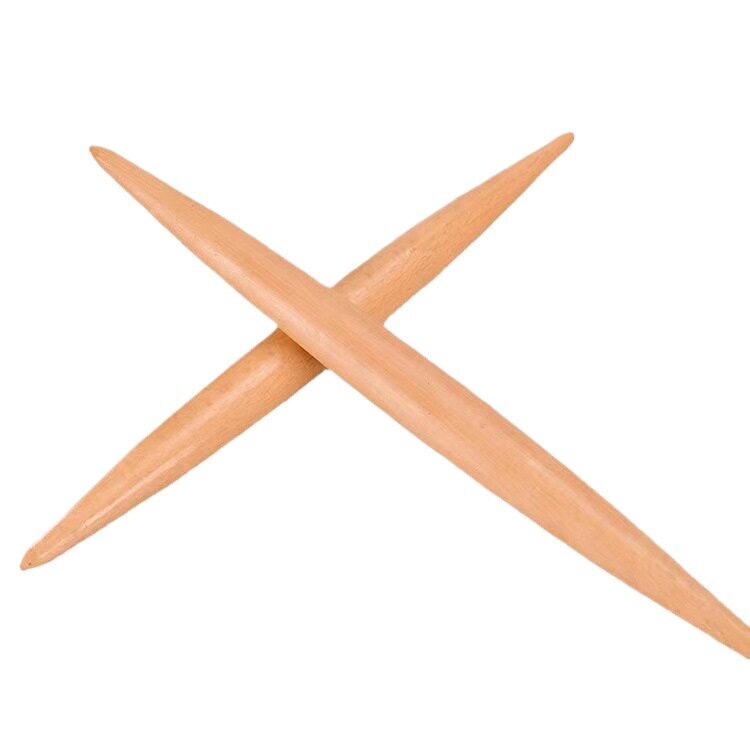 30cm Solid Wood Rolling Pin with Two Tips, Double-Tip Dumpling Skin Rolling Pin, Dumpling Baking Tool Rolling Pin Wholesale