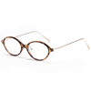 New Japanese and Korean Tr90 Nerd Small Oval Glasses Frame for Men and Women Anti-Blue Light Literary Retro Flat Light Myopia Frame