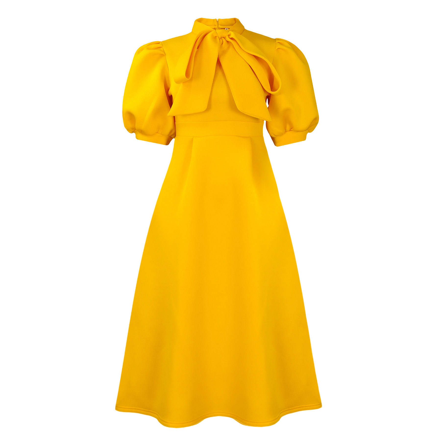 Summer Womens Short Sleeve Bow Tie A Line Party Dress Elegant Design Comfortable Fabric Versatile for Events