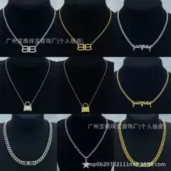 Paris Necklace for Women European and American Cross-Border Light Luxury Niche High-End Personality Versatile Classic Internet Celebrity Popular Neck Accessory