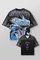Blue-eyed blue dragon