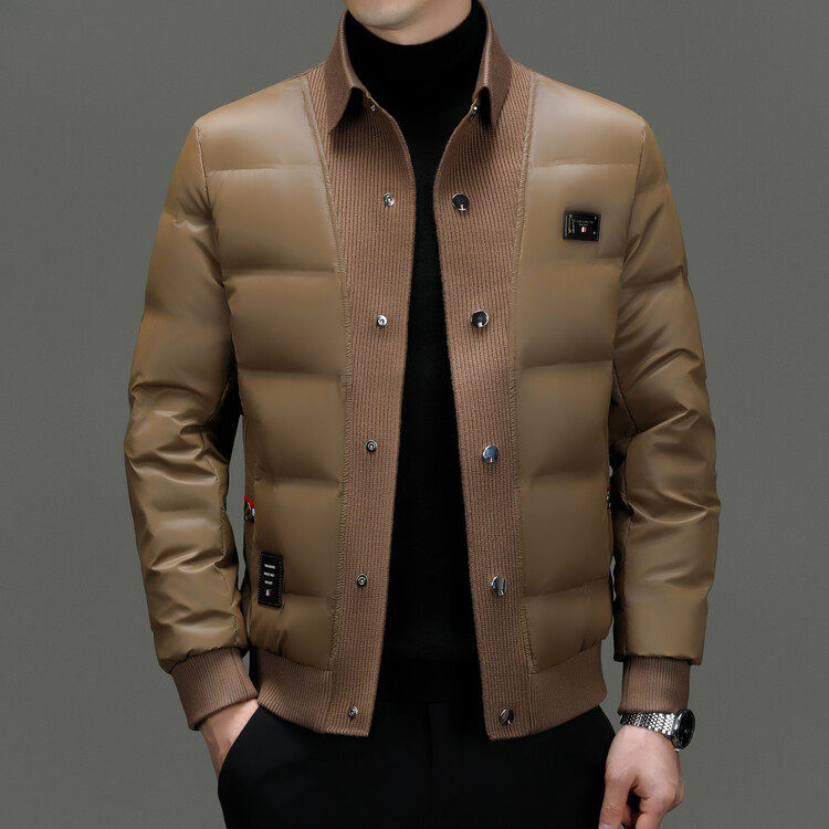 New Winter down Jacket Men's Casual Short Top Business Casual Men's Jacket Dad Wear Sinic