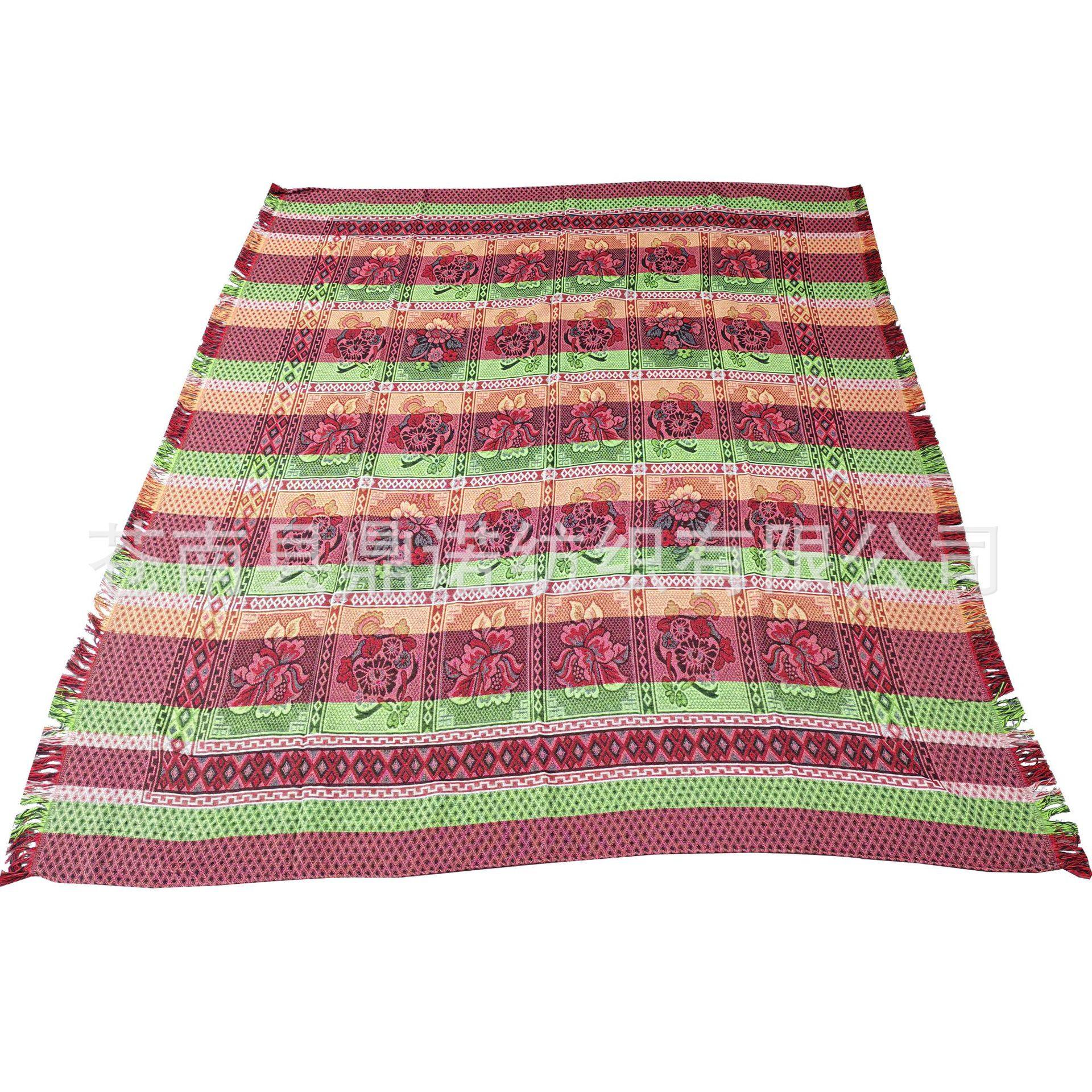 Knitted Vintage Thread Blanket Cotton Blanket Thin Bed Sheet Summer Sofa Towel Rifers Leisure Blanket Foreign Trade Bed Sheet picnic blanket Mat
