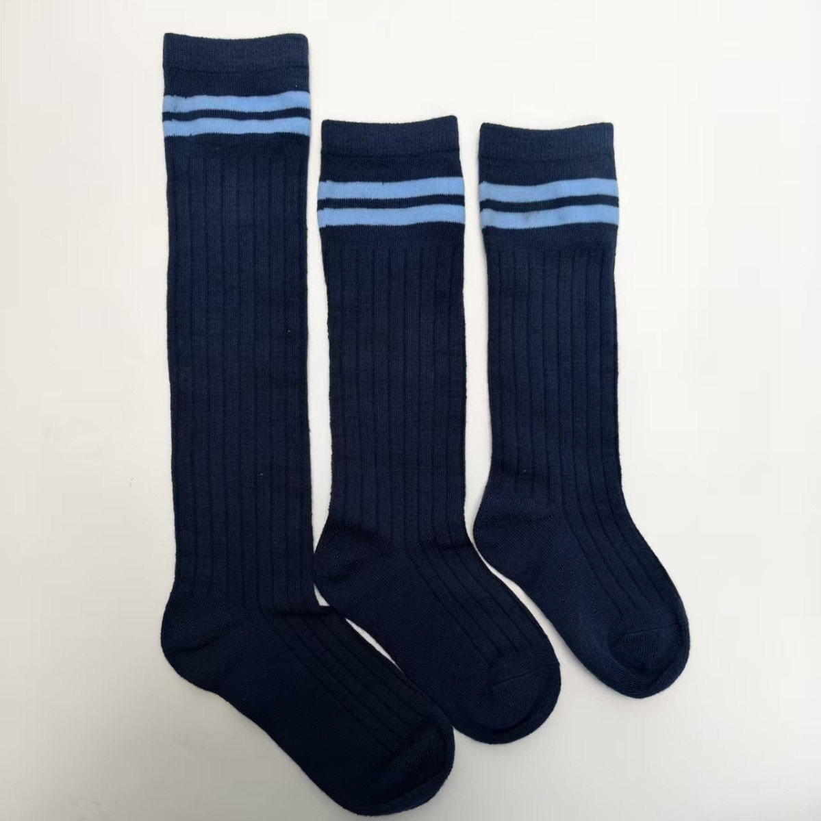 Socks Pressure Socks Striped Solid Color Autumn and Winter Long Socks Personalized Trendy Socks