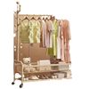 Drying Rack Floor Vertical Movable Thick Bold Drying Rack Indoor Simple Rod Coat Rack Clothes Rack