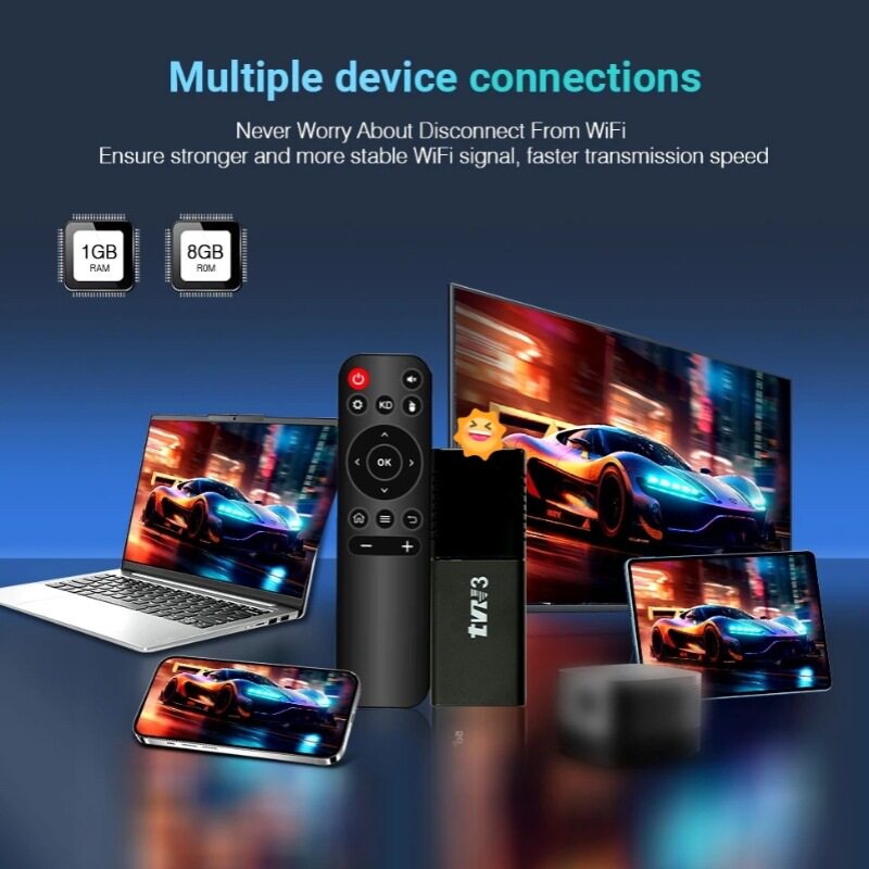Cross-Border New Model Tvr3 Foreign Trade Box Network Set-Top Box Wifi Android 15.0 4K Video Player Tvbox