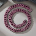 Gun purple cuban chain