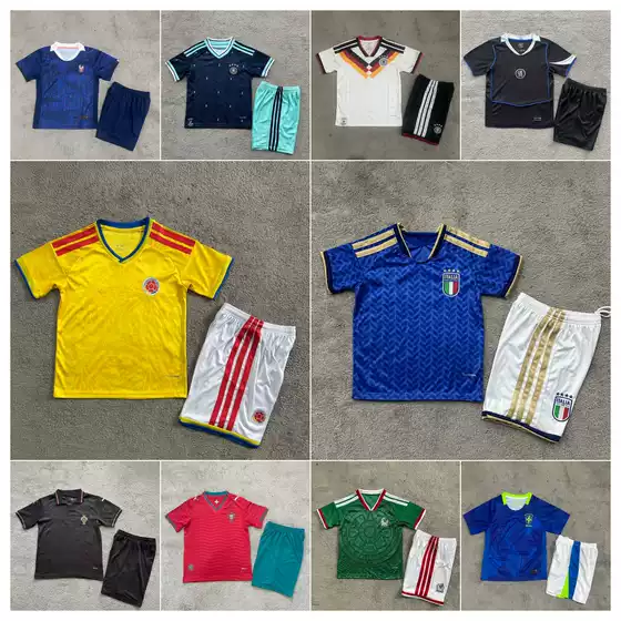 2026 World Cup National Team Thai Version Children's Football Uniforms France Argentina Portugal Norway Jerseys