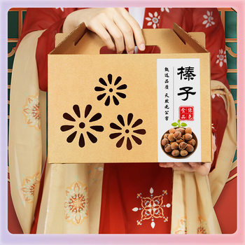 Z7Gn Hazelnut Packaging Box Nut Dried Fruit Gift Box Empty Box 2.5kg-5kg Satchel Carton Customization