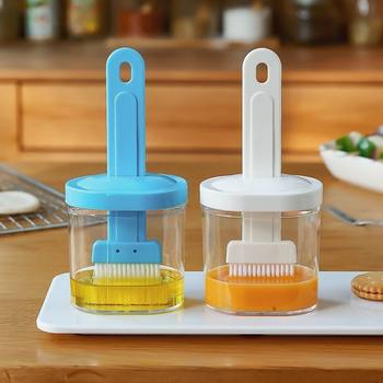 Oil brush with bottle high temperature resistant household kitchen pancake brush honey oil brush bottle seasoning bottle barbecue brush oil sensitive one