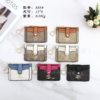New Foreign Trade Zipper Small Card Holder Fashion Color-Blocking Button Exquisite Storage Multi-Card Slot Versatile Women's Coin Purse Trendy