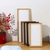 in stock Wooden Blank DIY Calligraphy Hanging Paintings Mounted Handwriting Brush Calligraphy Framed Decorative Three-dimensional Creative Photo Frame