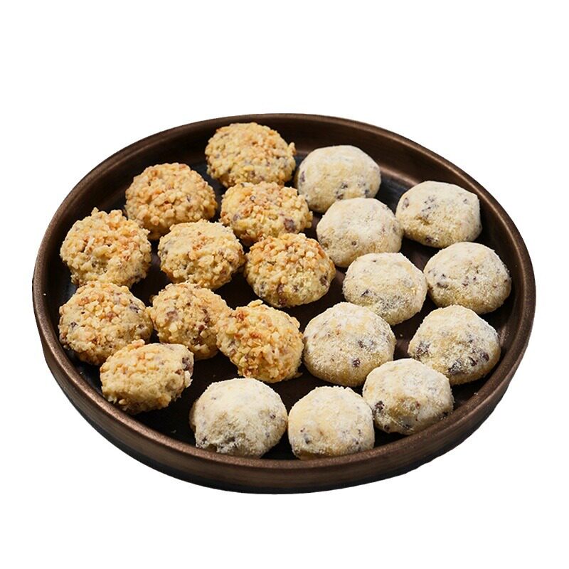 Pecan Snowball Walnut Crisp Cookies Popular Snacks Manufacturer Wholesale Delivery Nut Biscuits Bulk Nuts