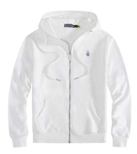 外贸爆款加绒小马秋冬RL连帽开衫纯色卫衣刺绣宽松大码保罗男装Po